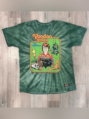 Voodoo Rituals Graphic Tee - Green Tie-Dye
